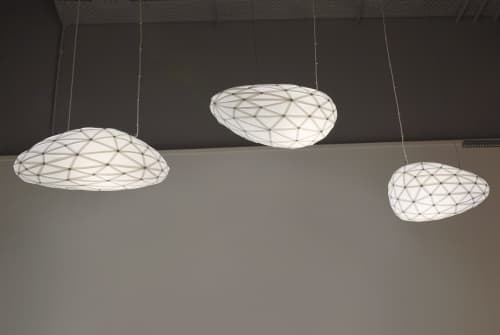 Stone Lights | Chandeliers by ADAMLAMP. Item made of synthetic works with minimalism & modern style