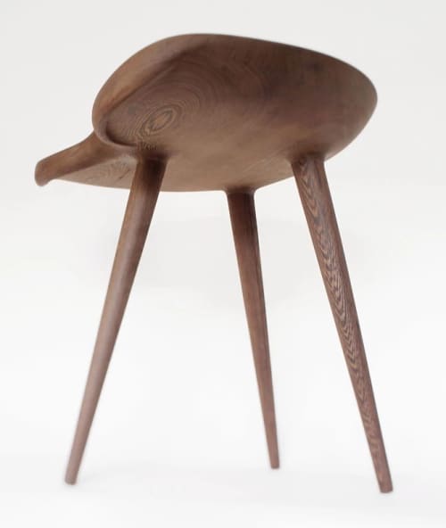 Stingray Stool | Chairs by Kokora. Item made of walnut works with modern & transitional style