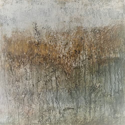 'Storm' | Paintings by Christina Twomey Art + Design. Item made of canvas works with minimalism & contemporary style