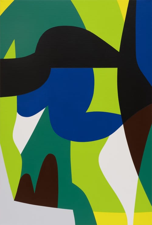 Connections | Oil And Acrylic Painting in Paintings by Kotaro Machiyama. Item composed of canvas in japandi or art deco style