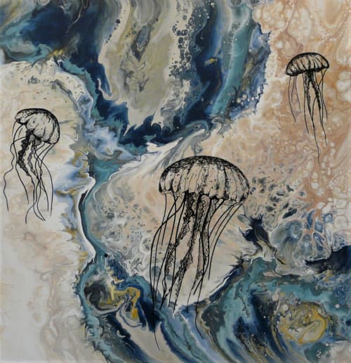 Underwater Dance | Paintings by Eileen Downes | Petroglyphe Gallery in Mokelumne Hill