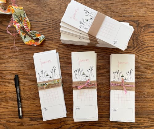Perpetual Calendar Bookmark | Ornament in Decorative Objects by Vanillecocola. Item composed of paper