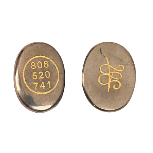Pyrite Zibu Coin for Prosperity, Abundance & Good Luck | Decorative Objects by Serein Wellness LLC. Item compatible with contemporary style