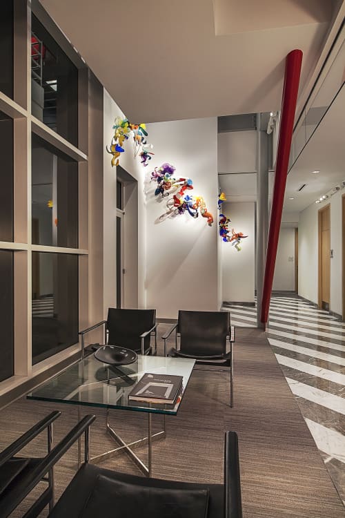 Carnaval III | Wall Sculpture in Wall Hangings by April Wagner, epiphany studios. Item made of glass