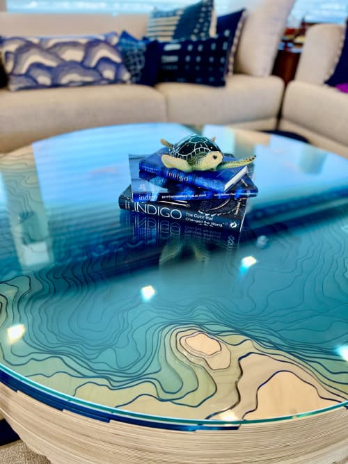 Abyss Horizon, 2022 Edition | Coffee Table in Tables by Duffy London. Item made of wood with glass works with modern style