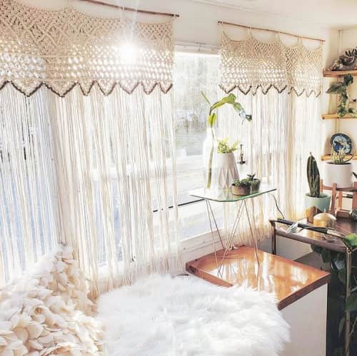 Macrame Curtains as Decor