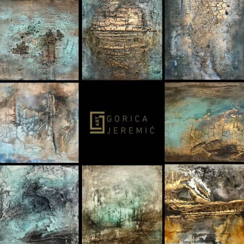 Gorica Jeremic - Paintings and Macrame Wall Hanging