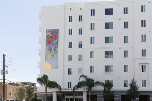 Madison Heights Affordable Senior Residences, Tampa , Florida- Glass and Ceramic Mosaic 10'x30' - Public Mosaics and Public Art