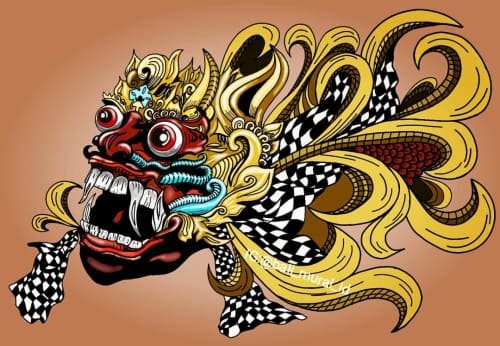 Bali mural id - Murals and Paintings