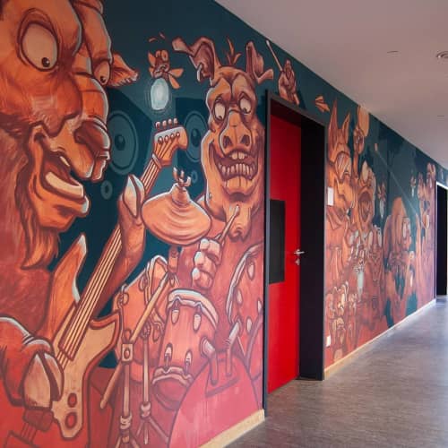 Lion Fleischmann - Street Murals and Murals