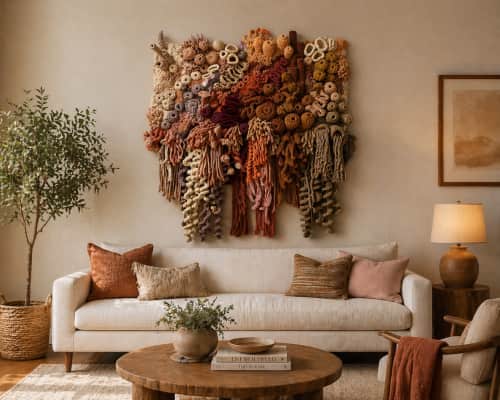 A Modern Take Fiber Art - Wall Hangings and Chairs