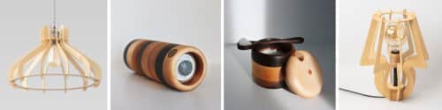 Slice of wood / Tranche de bois - Tableware and Lighting