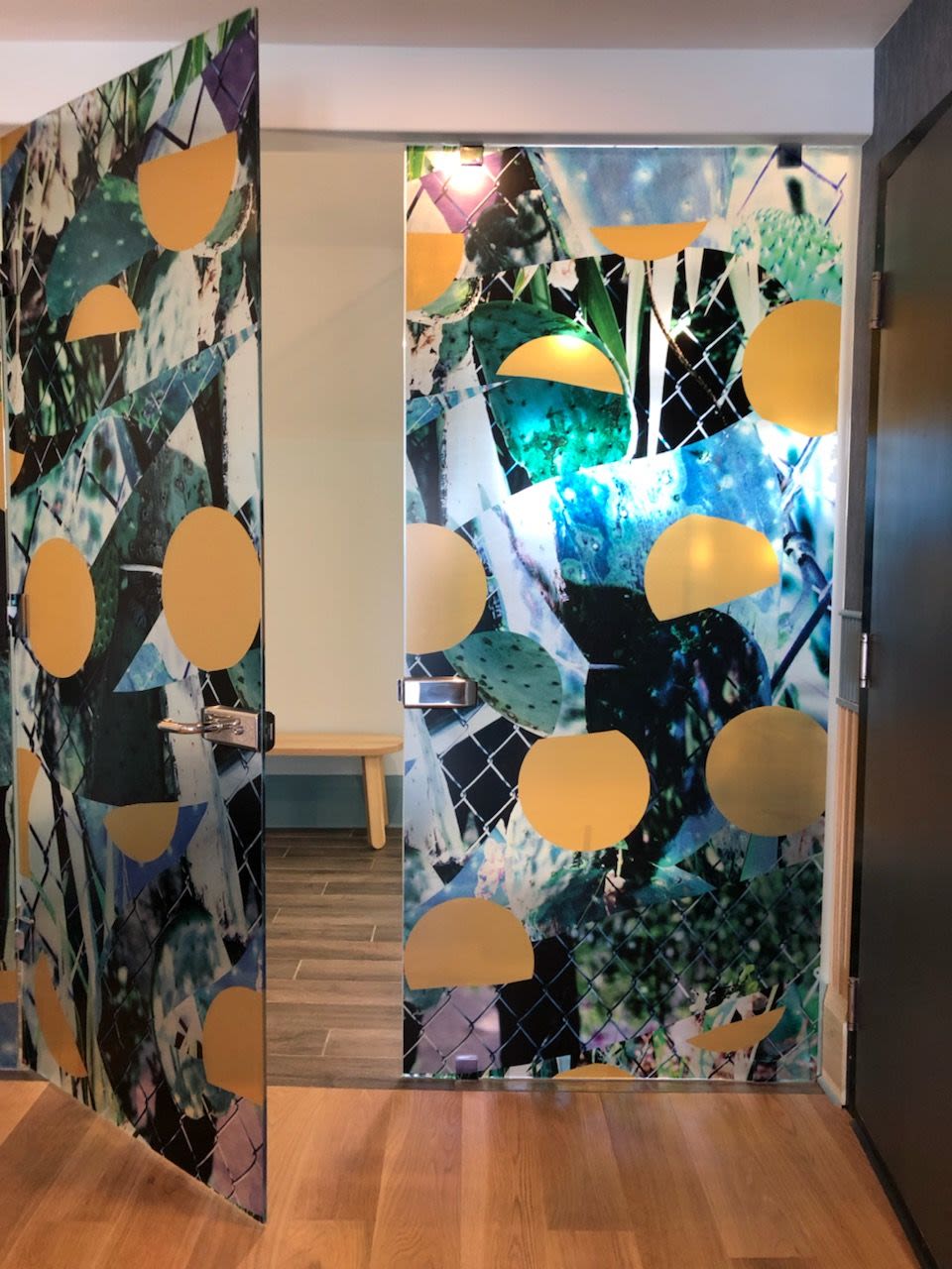 Drake Motor Inn Shower Doors by Roxana Azar at Drake Motor Inn, Prince