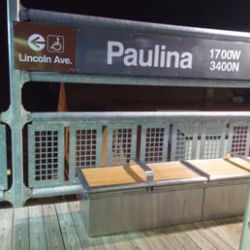 Paulina Station of the Brown Line, Chicago, IL