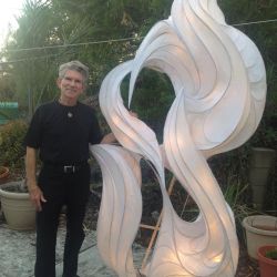 PAPER SUN LIGHTSCULPTURE