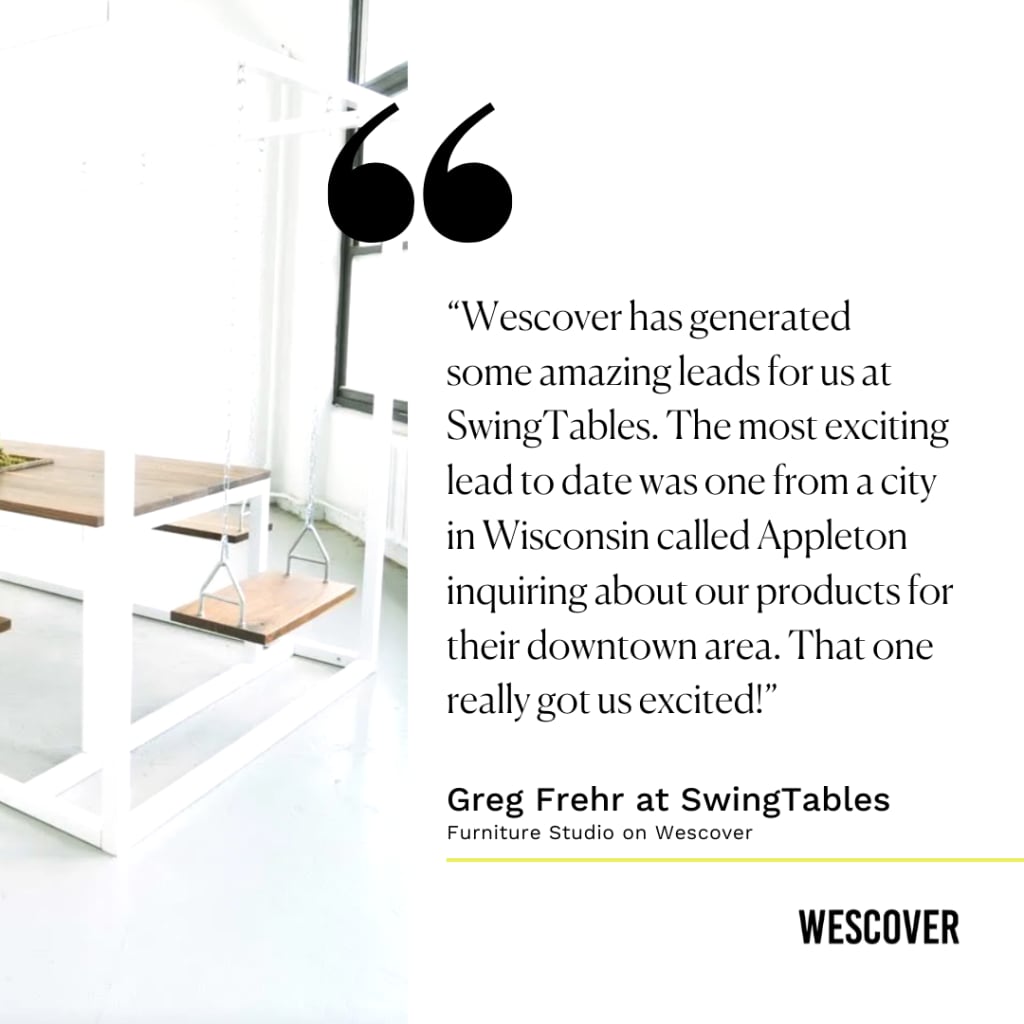 greg frehr of swing tables success story