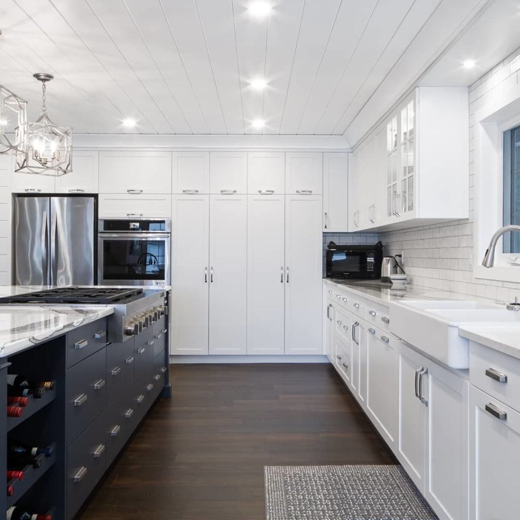 Custom kitchen cabinets for storage