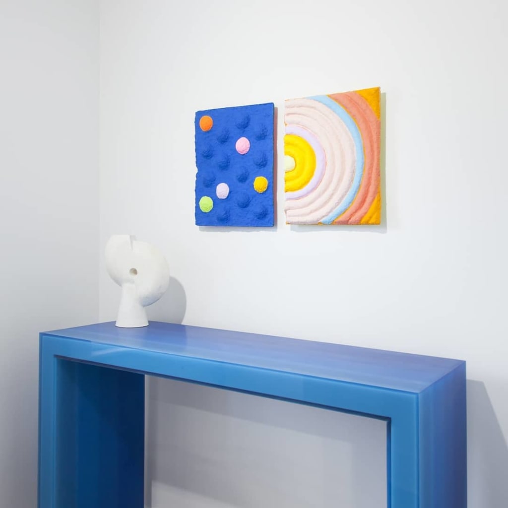 Gradient Console Blue by Facture Studio at VSOP Art + Design Projects, Greenport, NY