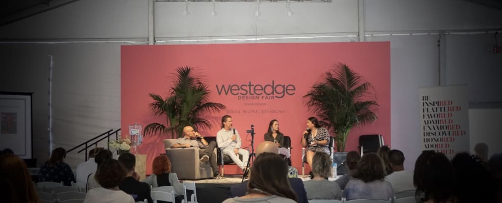 2019 WestEdge main stage. Convo x Design Pannel led by Josh Cooperman. Wescover
