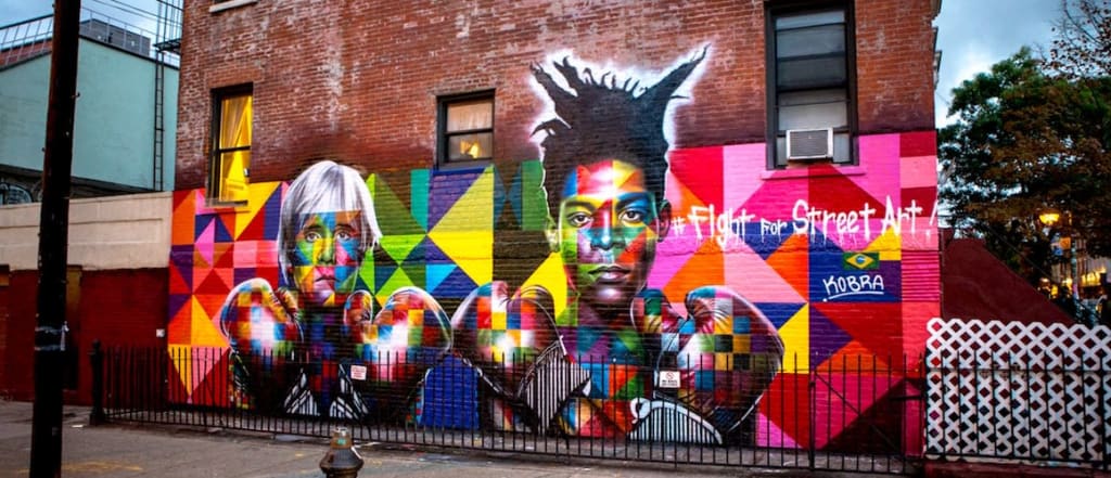 Fight for Street Art by Eduardo Kobra located at Bedford Avenue, Brooklyn, Brooklyn, NY as seen on Wescover.