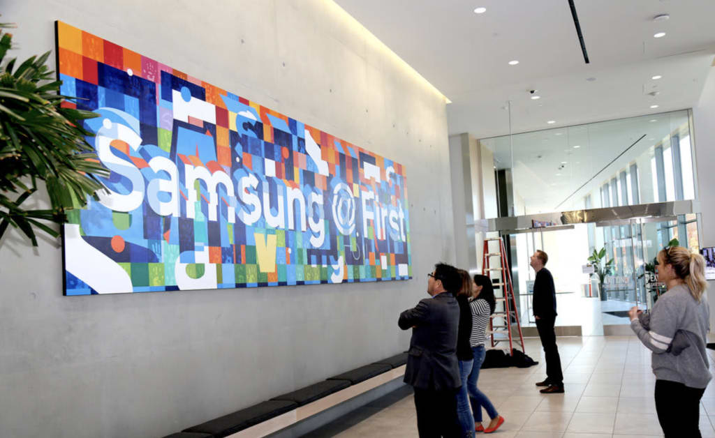 Samsung by Samuel Rodriguez in the Samsung Semiconductor, San Jose, CA as seen on Wescover