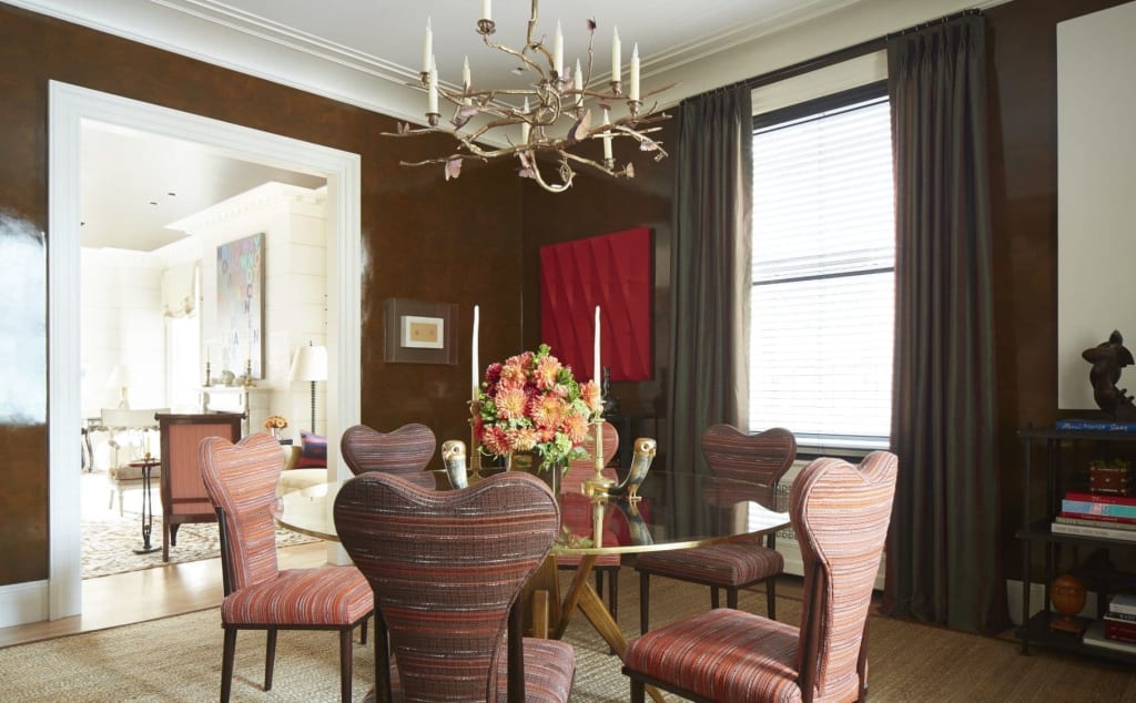 The dining room of a Manhattan Apartment designed by Brian J. McCarthy in New York, NY as seen on Wescover.