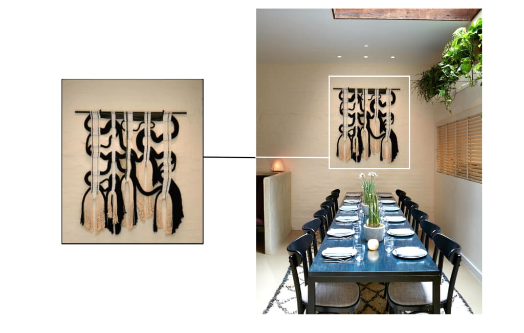 Macrame Wall Hanging by Himo Art. As seen on Wescover.