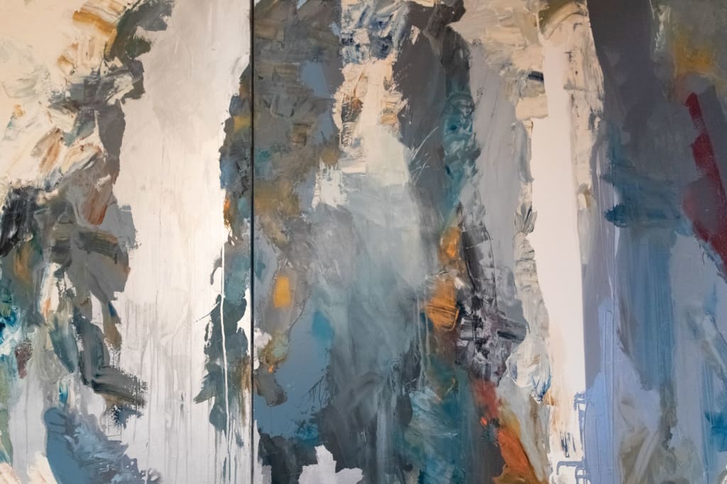 Detail of Exquinox Hanging Harden Painting by John DiPaolo