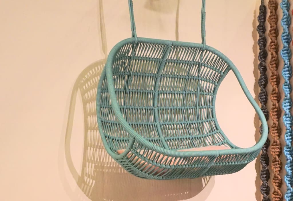 Tidelli woven swing at WestEdge 2019, Wescover.