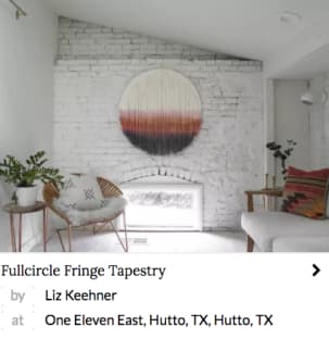 Fullcircle Fringe Tapestry by Liz Keehner at One Eleven East, Hutto, TX