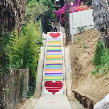 Stair Candy by Carla O'Brien in Silverlake, Los Angeles, as seen on Wescover.