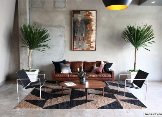 modern black and metal Trine Chairs