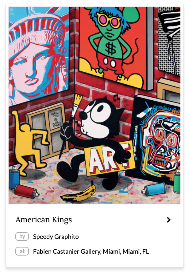 American Kings Murals by Speedy Graphito in Fabien Castanier Gallery, Miami, Miami, FL.