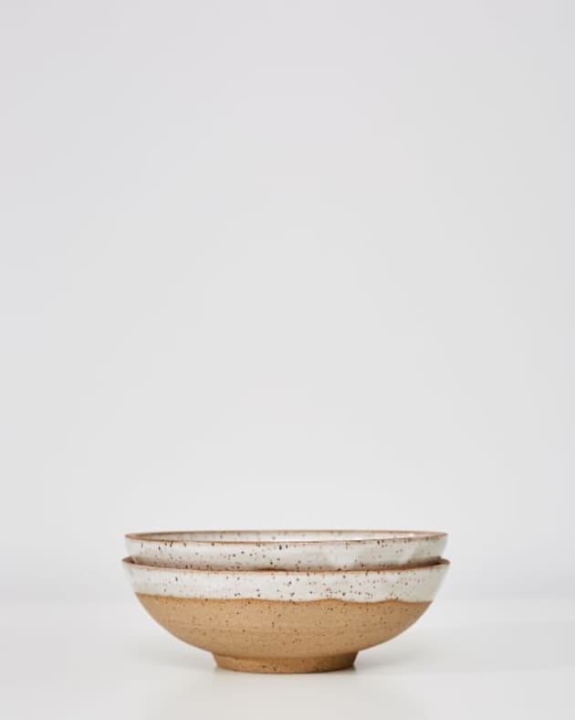 Speckled Low Bowl by East Clay Ceramics