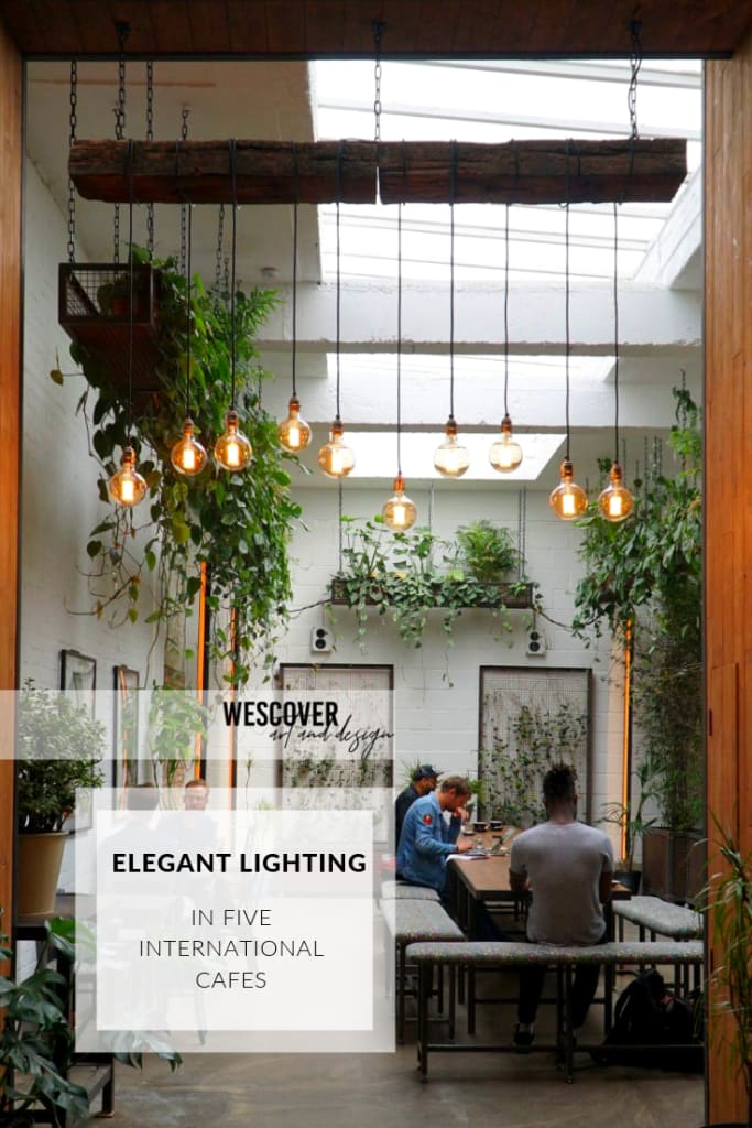 elegant lighting in international cafes