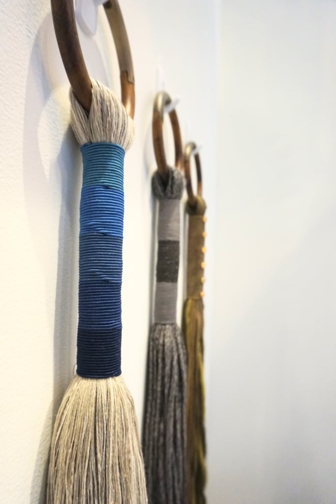 Mixed material fiber art by Leyla Gans for M2C Studio at WestEdge 2019. Wescover