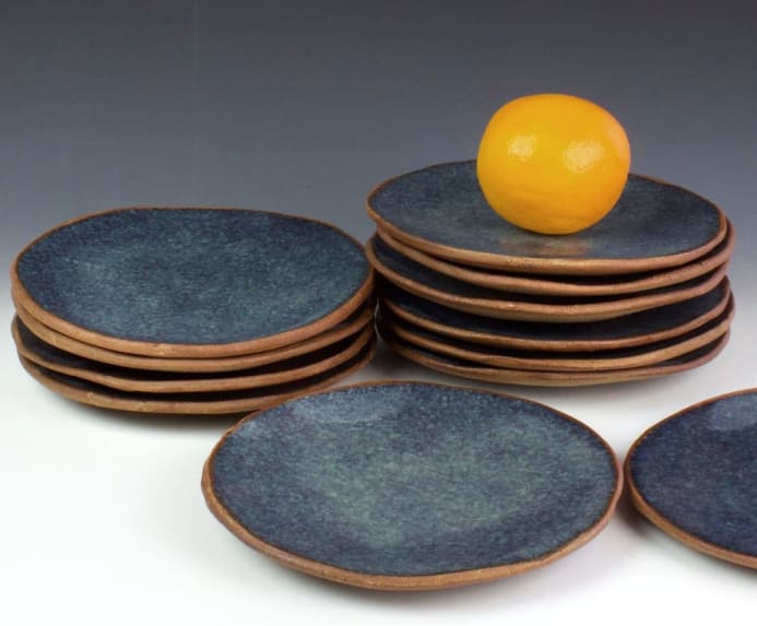 Stoneware Sandwich Plate by BlackTree Studio Pottery & The Potter's Wife