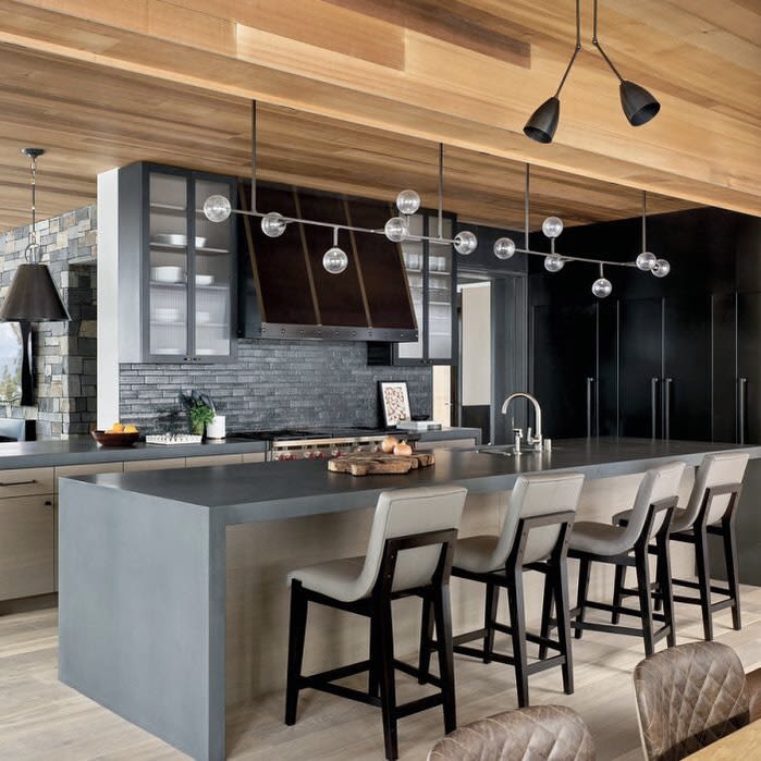 Helix Horizontal Pendant by Lumifer by Javier Robles located in Martis Camp, Truckee, CA as seen on wescover