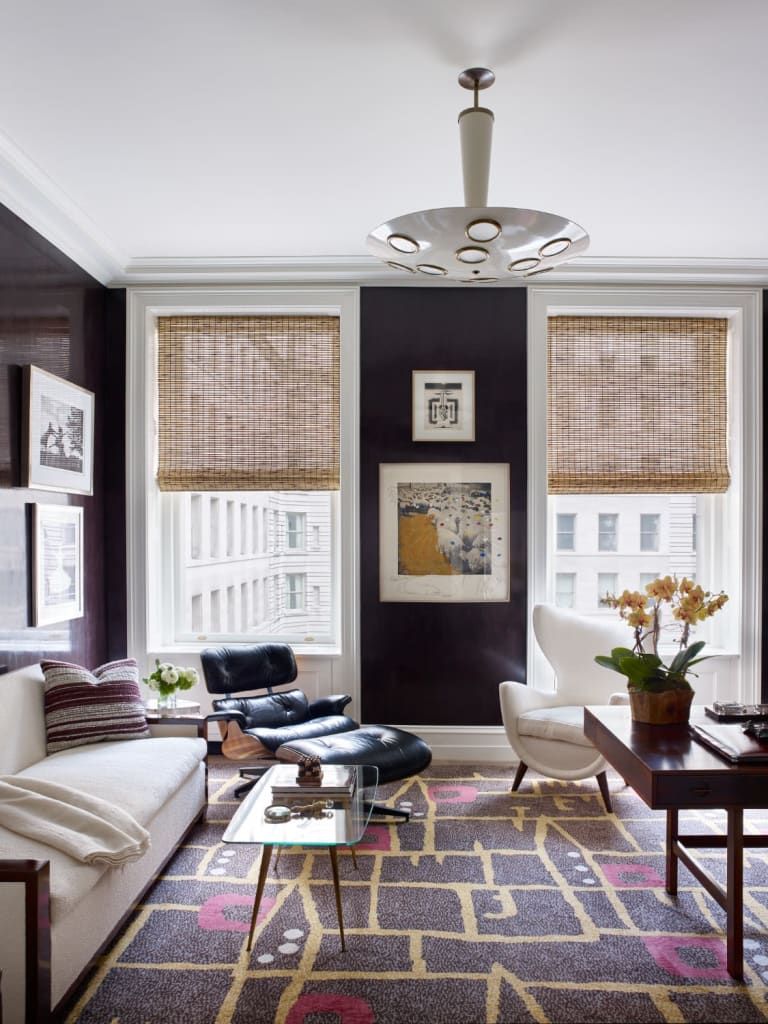 The study of the Historic Apthorp Apartment, designed by Brian J. McCarthy, located in the Upper West Side, New York, NY as seen on wescover.