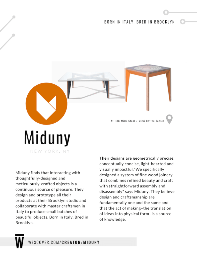 Minduny finds that interacting with thoughtfully-designed and meticulously-crafted objects is a continuous source of pleasure.