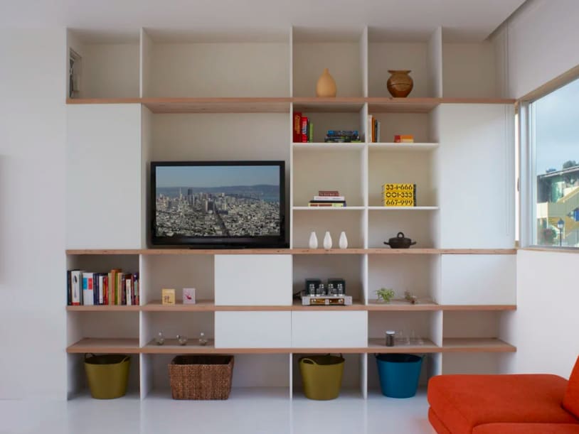 modern, clean, and contemporary media wall in san francisco