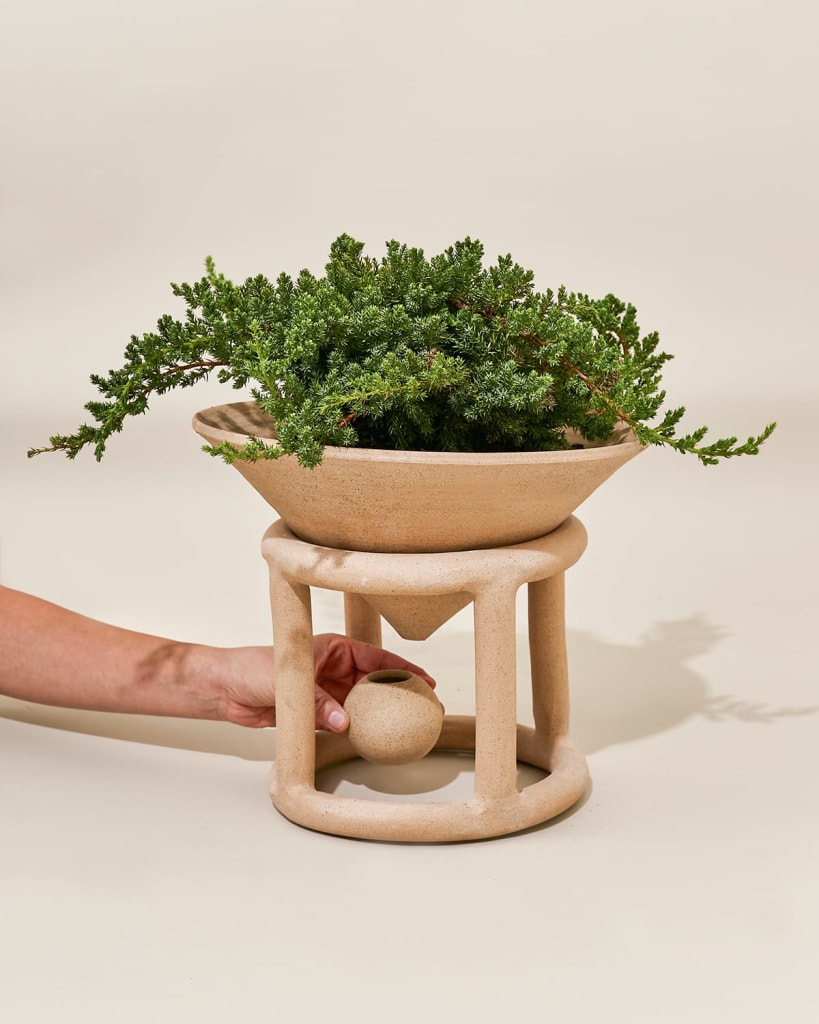 Reservoir Floor Planter, Speckled