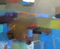Marin Hike | Mixed Media by Sharon Paster. Item made of canvas with synthetic