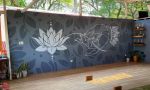 Yoga Studio Mural | Murals by pepallama | Costa Rica Yoga Center in Potrero. Item composed of synthetic