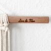 Macrame Wall Hanging | Wall Hangings by Love & Fiber. Item composed of walnut & fabric