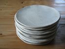 Handmade Slab Plates White Speckles | Ceramic Plates by Akiko's Pottery | COI in San Francisco
