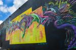 Truth is Love Mural | Street Murals by Max Ehrman (Eon75) | Urbanite Theatre in Sarasota. Item composed of synthetic