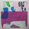 "Under The Purple Table" | Mixed Media by Sarah Boyts Yoder. Item made of canvas with synthetic