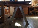 ILNYMTY Desk | Tables by Lucca Zeray | Zeray Studio in Brooklyn. Item composed of wood & brass