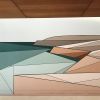 Big Sur | Murals by Allison Kunath | 160 Spear St in San Francisco. Item composed of synthetic